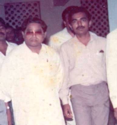 Capt A.D Manek with former Chief Minister late Shri Amarsinh Choudhary, Govt of Gujarat 1988