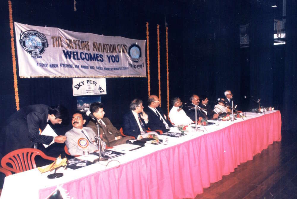 Celebration of 10th Anniversary of The Skyline Aviation Club at ISCKON, Juhu, Mumbai 15th October 1997